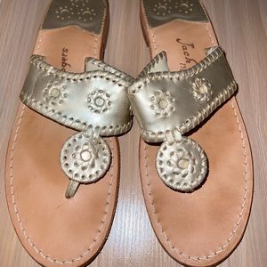 Jack Rogers Jacks Flat Sandal Platinum